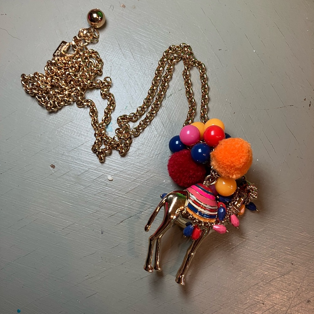 Kate Spade Pom Pom Camel Necklace